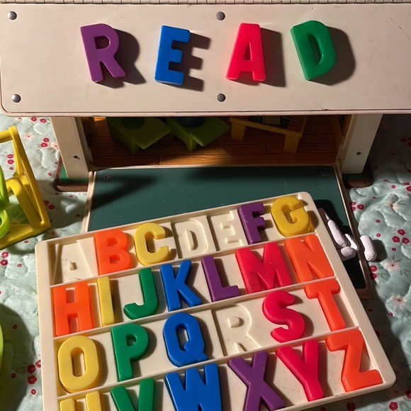 VINTAGE LITTLE PEOPLE SCHOOLHOUSE 1960s - Picture 11 of 15